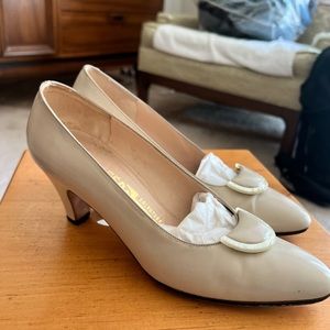 Vintage Nude Salvatore Ferragamo Small Heels